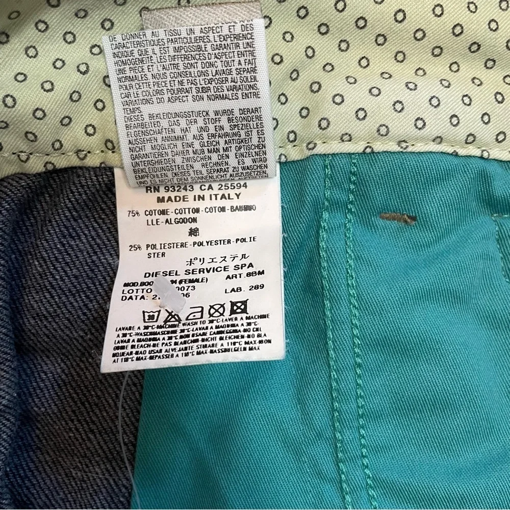 NWT New $240 Diesel Bootik Blue Jeans Made In Italy Size 31 x 34